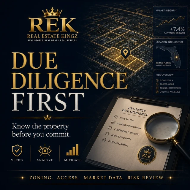 Real Estate Kingz due diligence and property intelligence